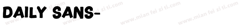 daily sans字体转换